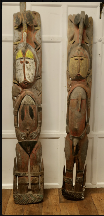 african marriage figures – pair of carved panels african marriage figures – pair of carved panels